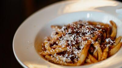 Fussili alla Cilenatana im Restaurant Storia in der Karlstraße.