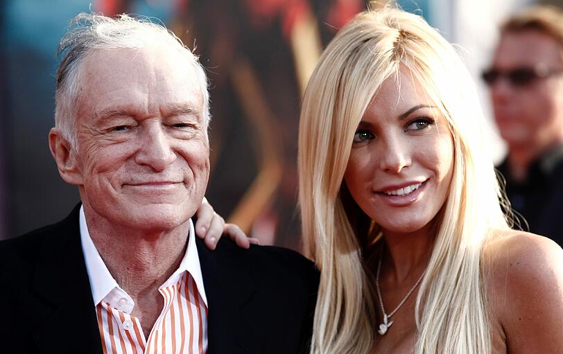 Hugh Hefner und seine Zukünftige Cristal Harris (24). Ob die dritte Ehe hält?