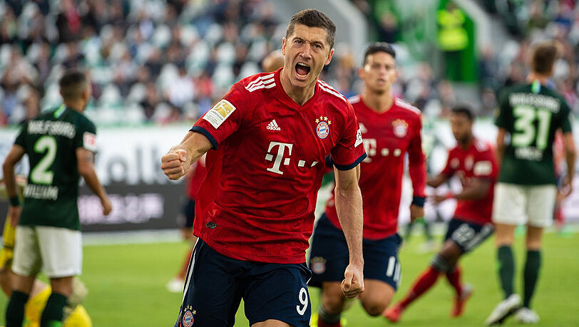 Treffsicher: Robert Lewandowski vom FC Bayern. Treffsicher: Robert Lewandowski vom FC Bayern.