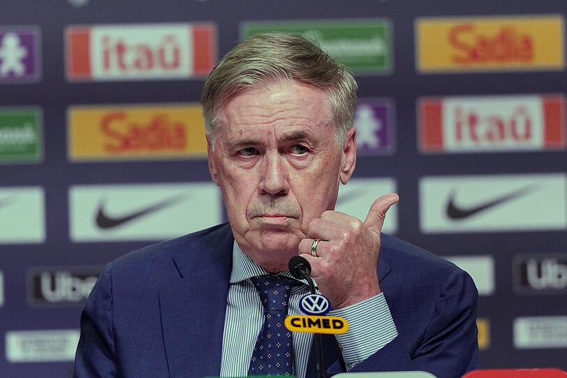 Der gelassene Mister: Carlo Ancelotti, Trainer der brasilianischen Nationalmannschaft. Der gelassene Mister: Carlo Ancelotti, Trainer der brasilianischen Nationalmannschaft.