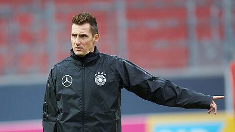 Beim DFB-Team durfte Miroslav Klose als Trainer reinschnuppern.