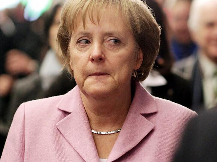 Bundeskanzlerin Angela Merkel schweigt