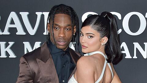 Kylie Jenner und Travis Scott bei einem gemeinsamen Auftritt.