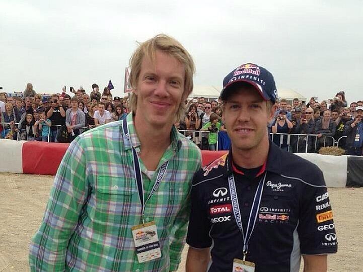 Simon Gosejohanns Twitter-Bild mit Formel-1-Weltmeister Sebastian Vettel