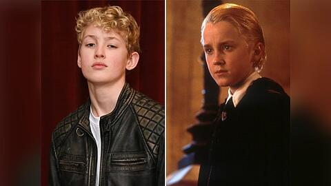 Lox Pratt (l.) spielt in der "Harry Potter" Serie Draco Malfoy, den in den Filmen Tom Felton verk&ouml;rperte.