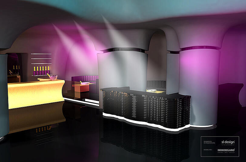 Die Champagner-Bar in der neuen "H&rsquo;ugo&rsquo;s Tresor Lounge".