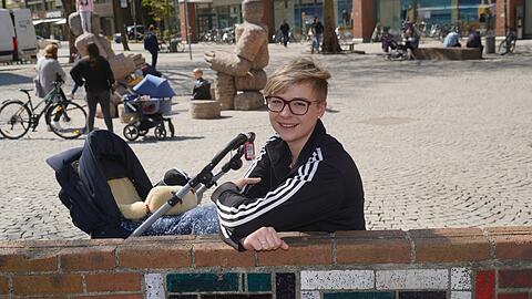Seija Knorr-Köning am Rotkreuzplatz.
