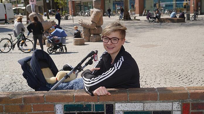 Seija Knorr-Köning am Rotkreuzplatz.