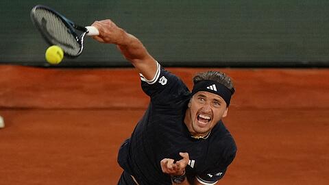 Auf den Aufschlag war bei Alexander Zverev wieder Verlass.