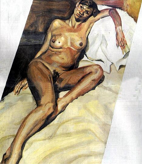 Lucian Freud malte das Model als nackte Schwangere.