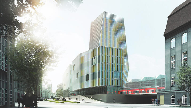 So soll der Turm am Starnberger Flügelbahnhof aussehen.