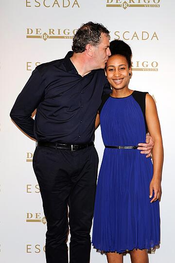 Weitere Fotos von der Escada-Party: Paolo Zardini (Eyewear Designer von "De Rigo Vision") und die Gewinnerin des Design-Wettbewerbes