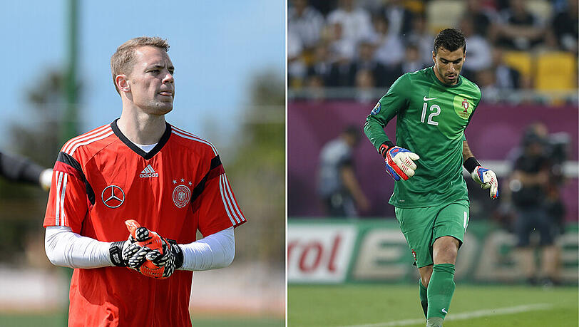 NEUER – PATRÍCIO: „Ich hoffe, Neuer kann das Spiel nutzen, um sich Matchpraxis zu holen. Ich habe keine Bedenken, dass er wackelt oder nach seiner Schulterverletzung noch Angst hat. Patrício ist kein Weltklassekeeper.“ Pro Neuer. Stand: 1:0 für Deutschland. NEUER – PATRÍCIO: „Ich hoffe, Neuer kann das Spiel nutzen, um sich Matchpraxis zu holen. Ich habe keine Bedenken, dass er wackelt oder nach seiner Schulterverletzung noch Angst hat. Patrício ist kein Weltklassekeeper.“ Pro Neuer. Stand: 1:0 für Deutschland.