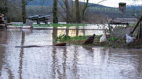 Das Hochwasser geht in Bayern zurück.