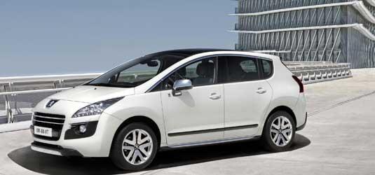 Peugeots Van 3008 Hybrid4 wird der erste Serienwagen mit kombiniertem Diesel-Elektro-Antrieb sein.