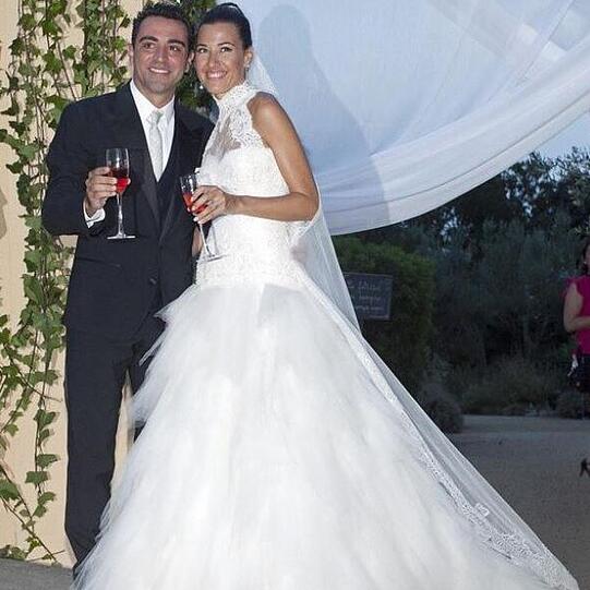 "FC Barcelona"-Legende Xavi und seine Frau Núria Cunillera sind seit 2013 verheiratet.