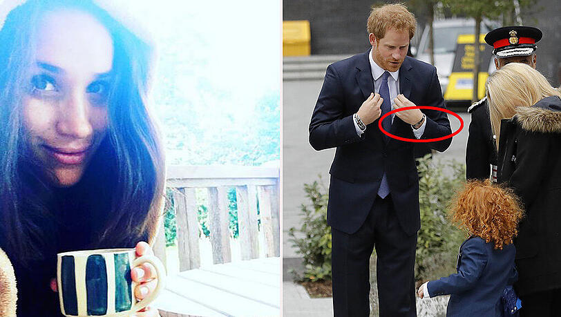 Beide tragen das verräterische Liebes-Armband: Prinz Harry und US-Serienstar Meghan Markle.