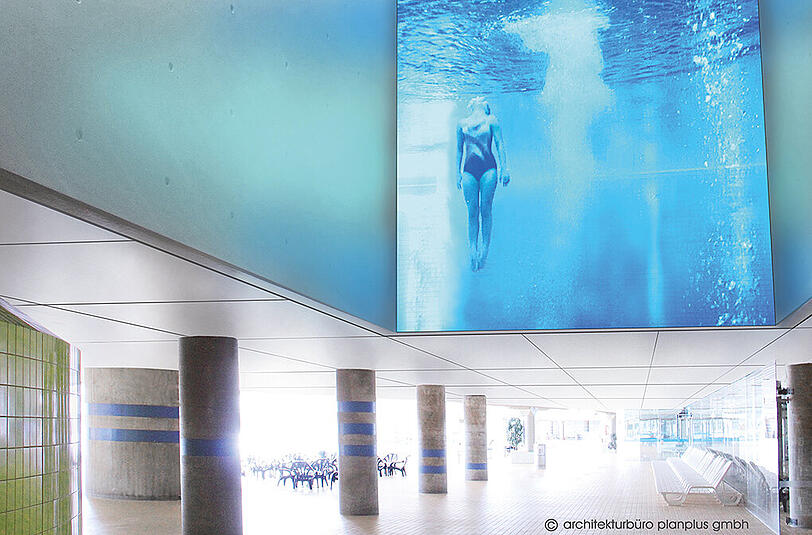 Wird neu: der Durchgang von den Umkleiden zur Schwimmhalle.