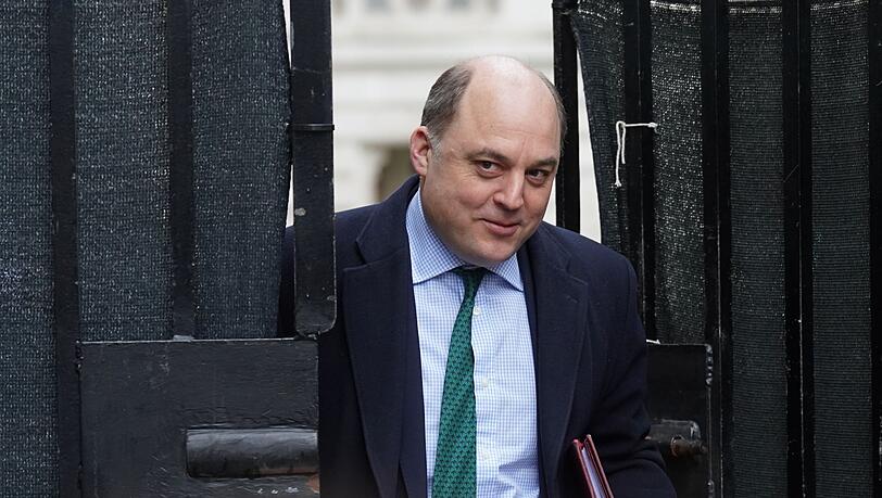 "Ausgewogene und verhältnismäßige Reaktion auf die russische Eskalation": Großbritanniens Verteidigungsminister Ben Wallace.