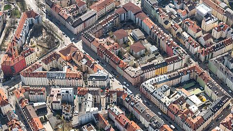 Die Innenstadt von M&uuml;nchen.