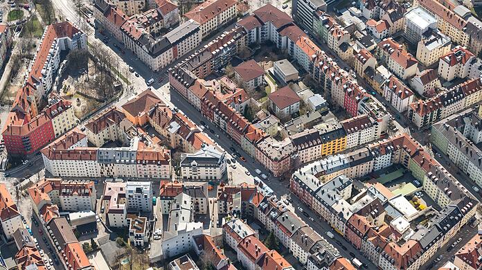 Die Innenstadt von M&uuml;nchen.