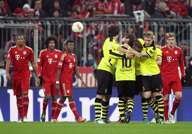 1. Dezember 2012 - 1:1 gegen Dortmund, Kroos trifft, Götze gleicht aus; die erste Nicht-Niederlage gegen den BVB nach fünf Spielen