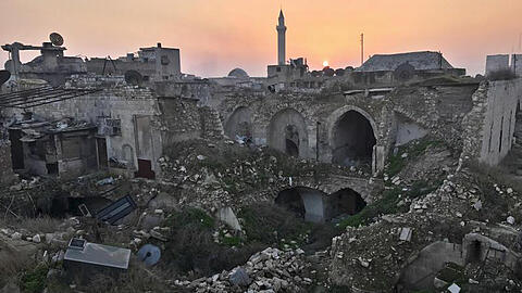 Zerstörungen in der Altstadt von Aleppo in Syrien: Die lang umkämpfte Stadt gleicht an vielen Stellen einer Trümmerlandschaft.