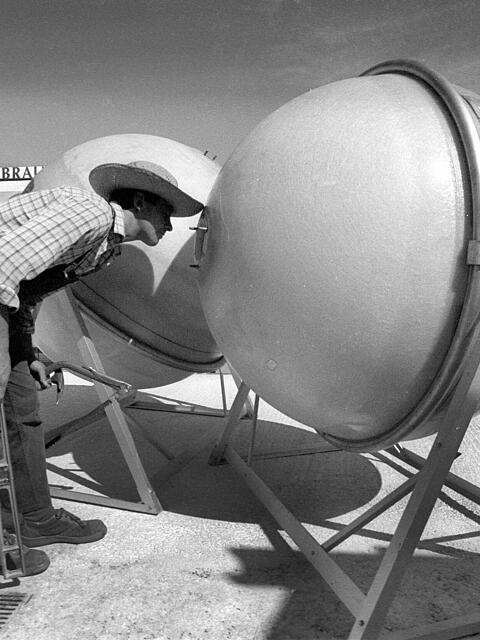 Nur ein Mal waren sie am Start: Container f&uuml;r Wei&szlig;bier ("Wei&szlig;bierbomben")