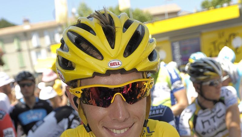 Andy Schleck aus Luxemburg behält vorerst das Gelbe Trikot Andy Schleck aus Luxemburg behält vorerst das Gelbe Trikot