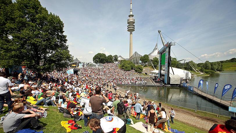 120 Quadratmeter Bild: Ähnlich wie bei der WM 2006 soll der Olympiapark während der Heim-EM ein Anlaufpunkt für Fans werden.