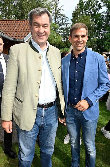 Ministerpräsident Markus Söder und CSU-Landtagsabgeordneter Maximilian Böltl