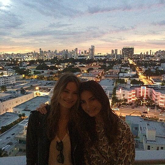Die Supermodels Behati Prinsloo und Lily Aldridge in Miami
