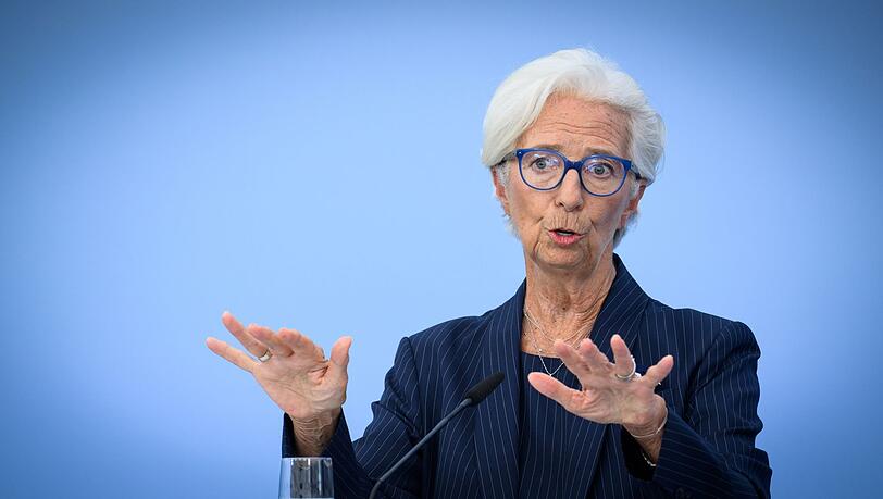 Christine Lagarde, Pr&auml;sidentin der Europ&auml;ischen Zentralbank, spricht &uuml;ber ihre Zukunft (Archivbild)