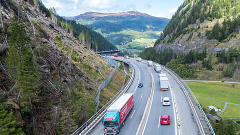 Die Luegbrücke auf der Brennerautobahn.