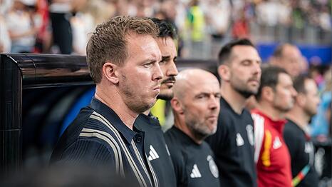 So verfolgte Julian Nagelsmann die erste Halbzeit der deutschen Elf gegen Curacao.