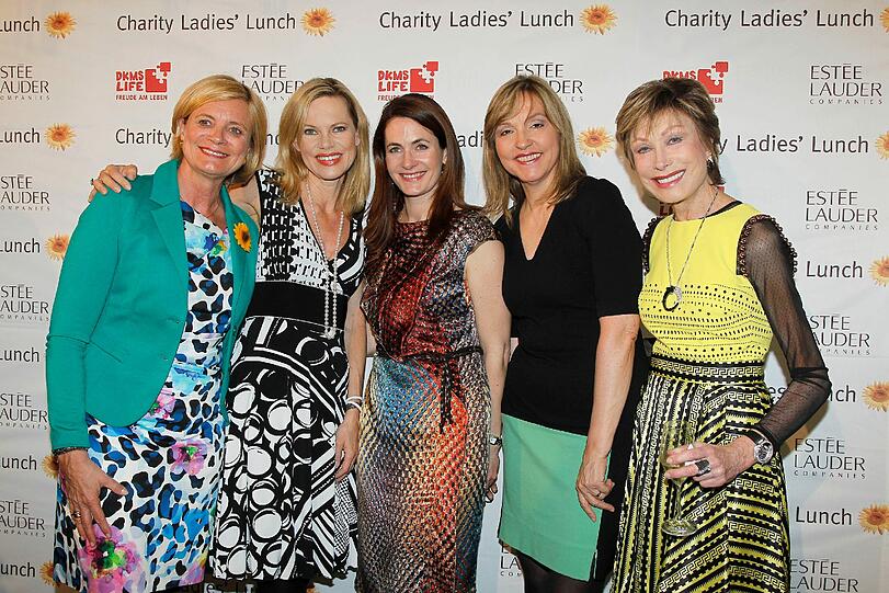 Claudia Rutt (Geschäftsführerin DKMS Life), Nina Ruge, Natalie Schmid (Estée Lauder), Dr. Beate Merk, Dr. Antje-Katrin Kühnemann