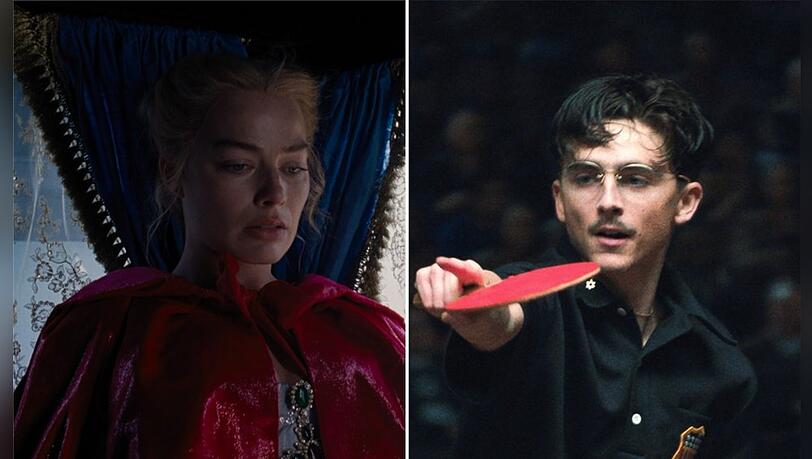 Margot Robbie und Timothée Chalamet treten im Februar um die Gunst des Kinopublikums gegeneinander an. Margot Robbie und Timothée Chalamet treten im Februar um die Gunst des Kinopublikums gegeneinander an.