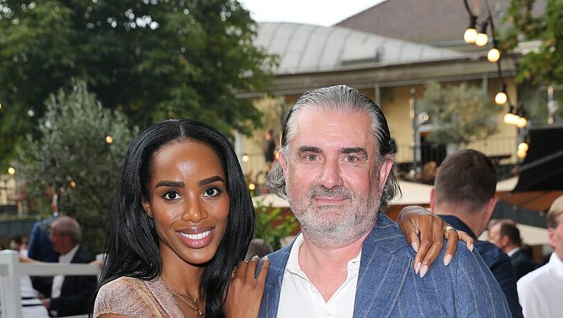 Hollywood-Star Leigh-Ann Rose und J&uuml;rgen Schreiber.