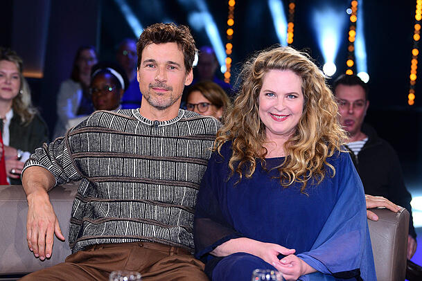 Florian David Fitz und Diana Amft bei der "NDR Talk Show". Florian David Fitz und Diana Amft bei der "NDR Talk Show".