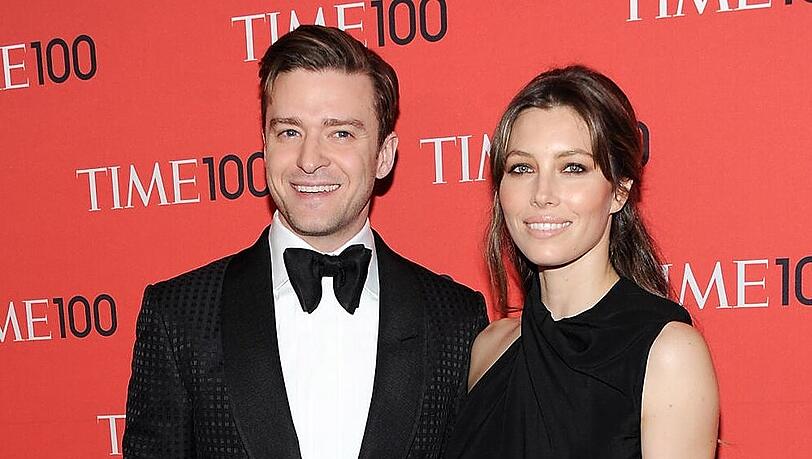 Justin Timberlake und seine Frau Jessica auf dem roten Teppich Justin Timberlake und seine Frau Jessica auf dem roten Teppich