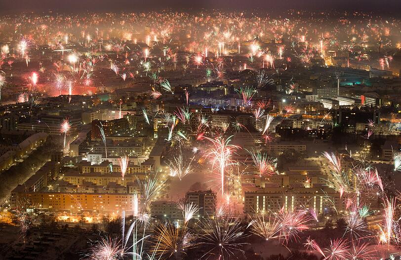 Silvester 2014/2015! So schön funkelte das Feuerwerk über München: Die Bilder.