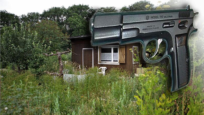 Unerwarteter Fund in einem Gartenhäuschen. Ein Münchner fand einer Schusswaffe "Made in Tschechoslowakei". Unerwarteter Fund in einem Gartenhäuschen. Ein Münchner fand einer Schusswaffe "Made in Tschechoslowakei".
