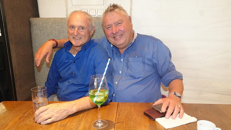 Die Deutsche-Eiche-Wirte Sepp Sattler (l.) und Dietmar Holzapfel.