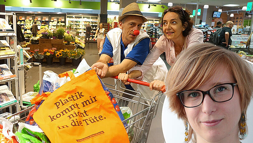 Es ist ein erster Schritt in die richtige Richtung: AZ-Reporterin Sophie Anfang über das Plastiktüten-Aus bei Rewe. Es ist ein erster Schritt in die richtige Richtung: AZ-Reporterin Sophie Anfang über das Plastiktüten-Aus bei Rewe.
