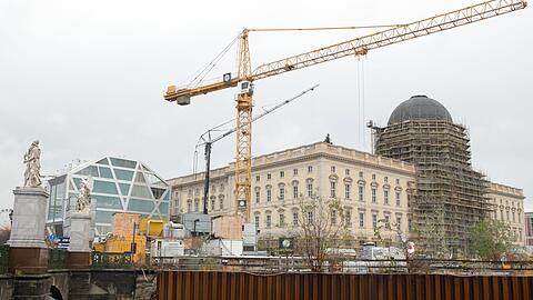 Eine kontroverse Baustelle: Das Berliner Stadtschloss wird rekonstruiert.