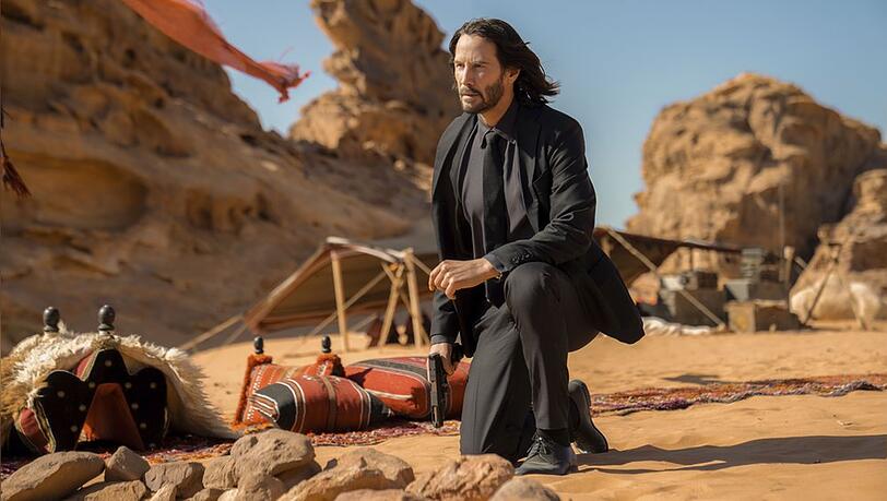 Keanu Reeves als Auftragskiller John Wick in seinem neuesten Action-Blockbuster.