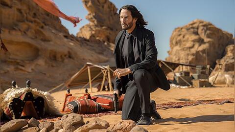 Keanu Reeves als Auftragskiller John Wick in seinem neuesten Action-Blockbuster.