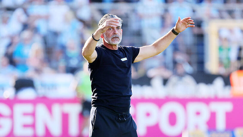 Haderte mit sich, der Welt und seiner Mannschaft: TSV-1860-Trainer Maurizio Jacobacci.
