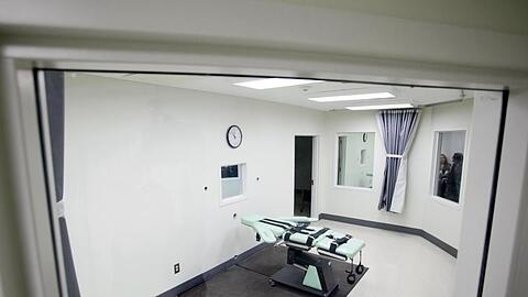 Hinrichtungskammer des San Quentin Gefängnis, in der mit Injektion Urteile vollstreckt werden.