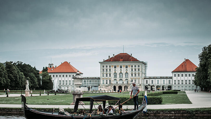 Schon seit Freitag ist die Gondel wieder im Schlosspark Nymphenburg unterwegs.